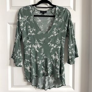 Floral Babydoll Blouse